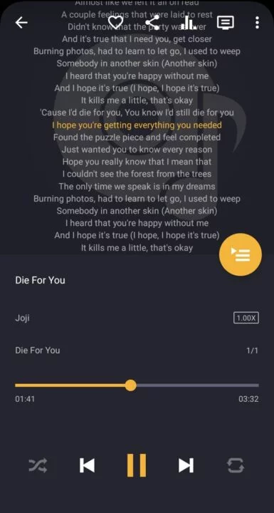 Music Player &Mp3- Lark Player by Lark Player Studio -adding lyrics